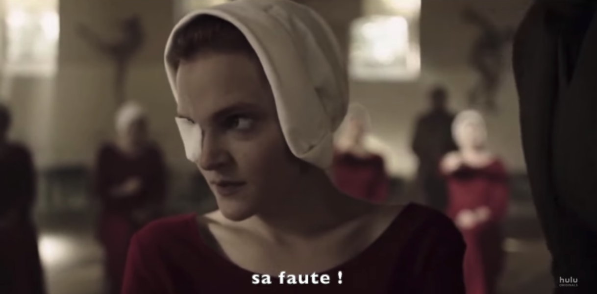 Extrait d'un épisode de la série La Servante Ecarlate